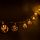 10 Light Battery Operated LED Star and Reindeer Wooden Disk String Lights