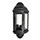 Eterna HL60B Black Half Lantern Outdoor Light Fitting