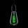 4 watt Green LED Spiral ST64 ES-E27mm Funky Filament LED Light Bulb