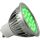 5 watt Green Dimmable GU10 LED Light Bulb