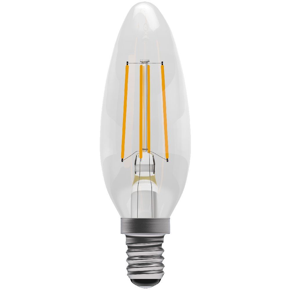 Bell 05025 4 Watt SES Clear Filament LED Candle Bulb