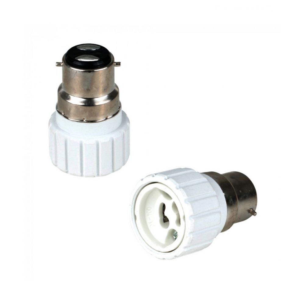 BC-B22d to GU10 Lamp Socket Incandescent Converter