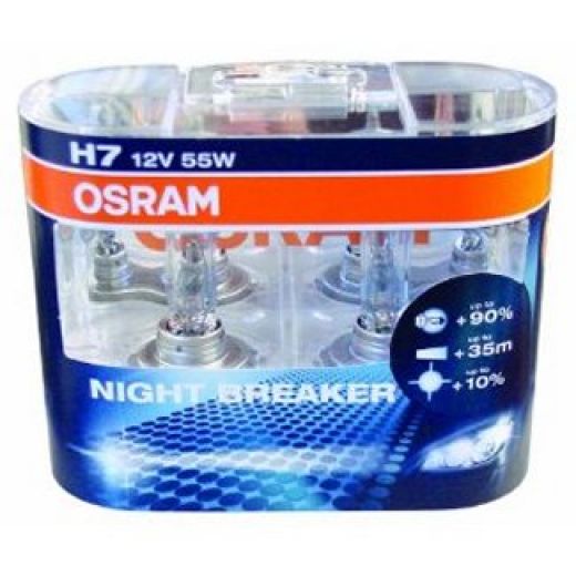 Osram 12 Volt 55 Watt PX26d Night Breaker Headlamp Bulb