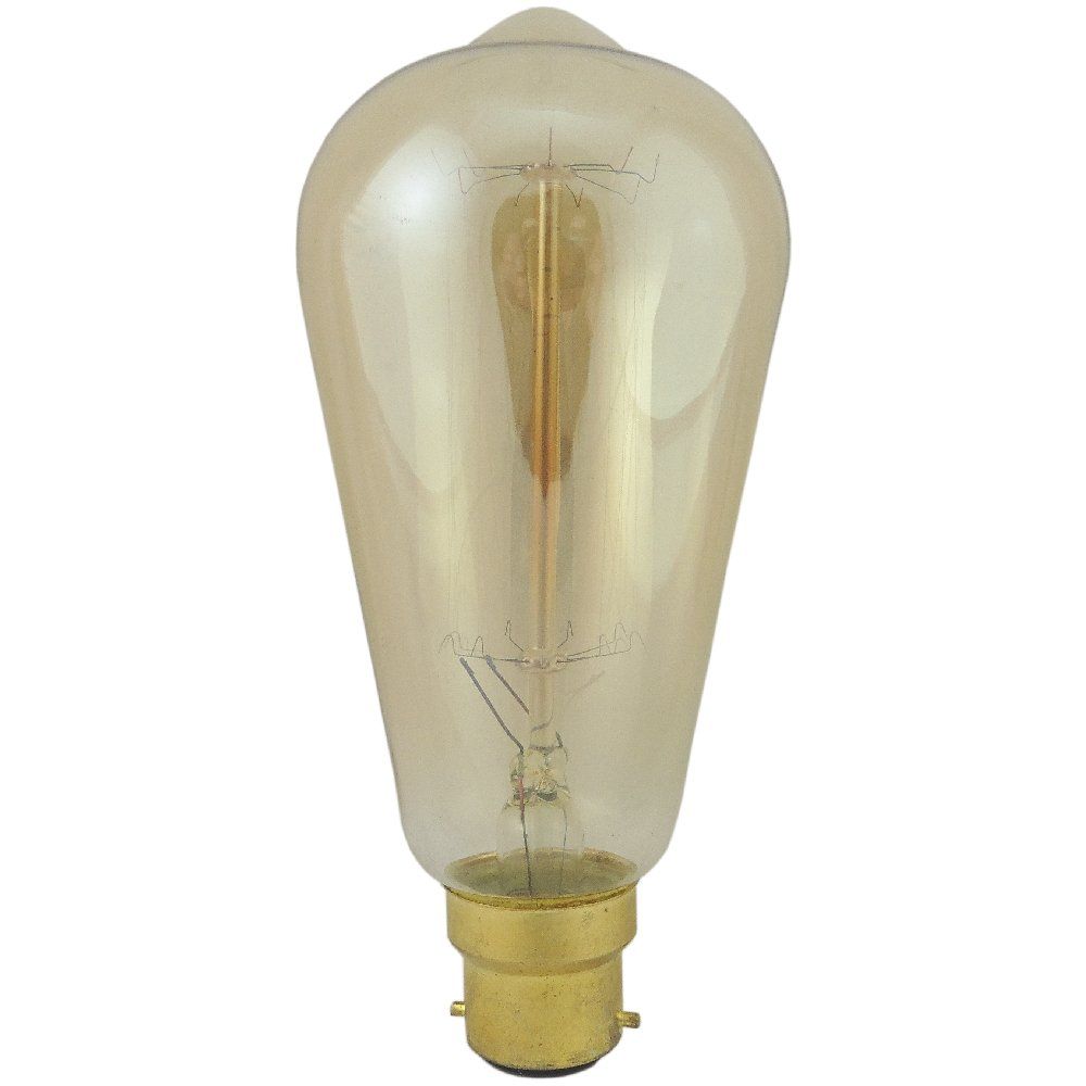 60 watt BC-B22mm Decorative Antique Period Lantern Bulb