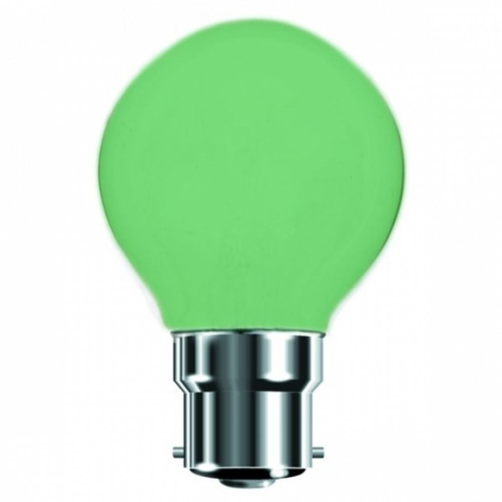 Crompton ROU15GBC-GLZ 15 watt BC-B22 Green Golfball Light Bulb