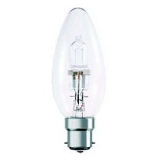 18 watt BC-B22 Clear Energy Saving Halogen Candle Light Bulb