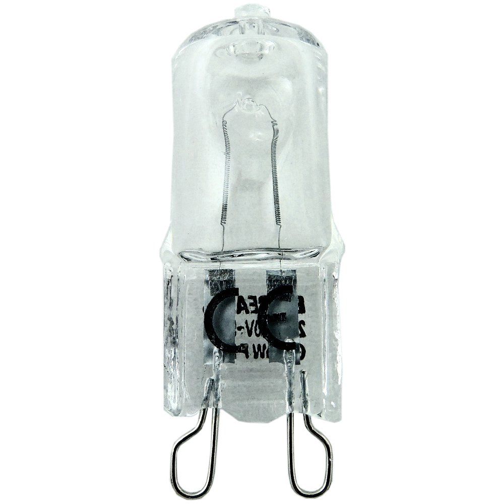 Clear 40 watt Halogen Halopin G9 Capsule Light Bulb