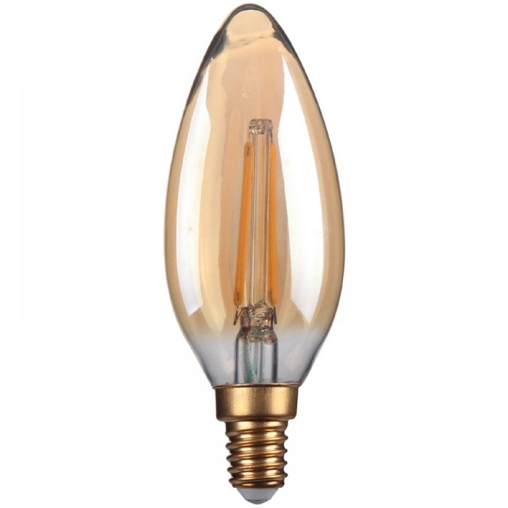 Kosnic LED 4W SES Antique Warm White Gold Candle Filament Bulb