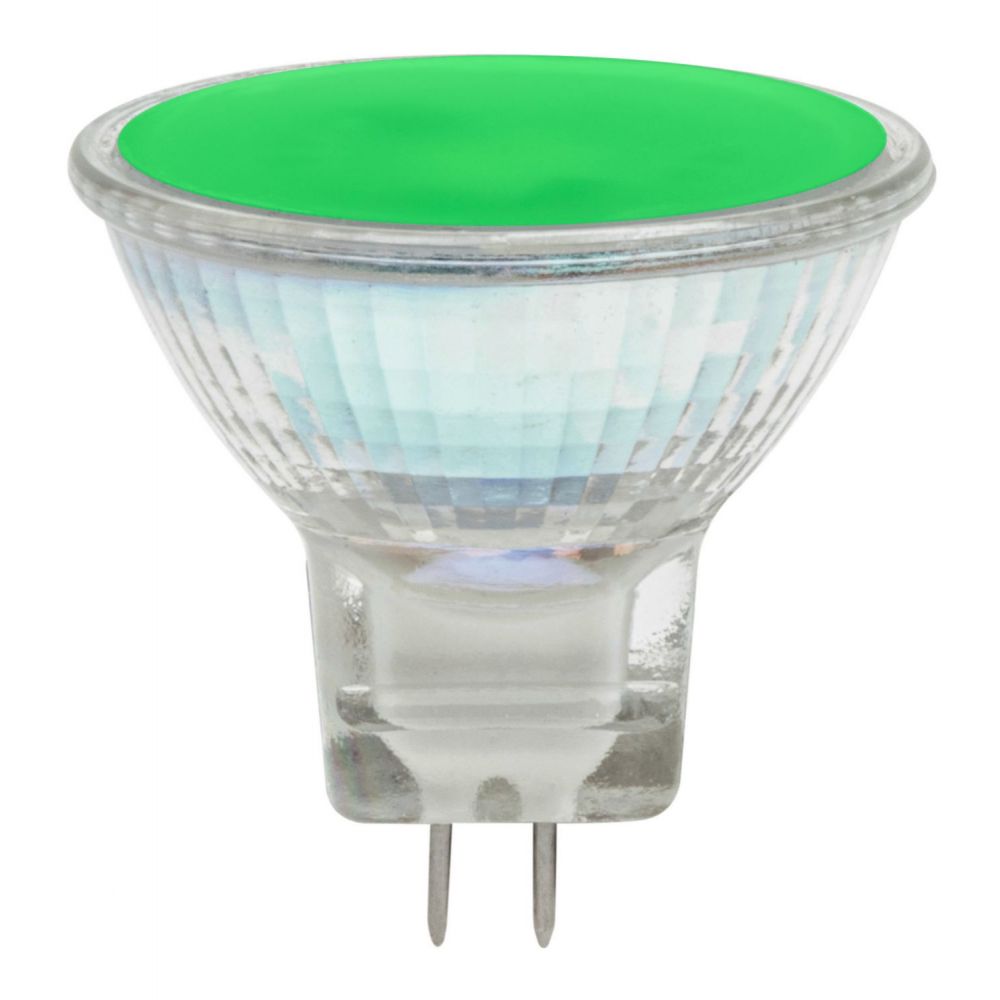 Green 2 watt 12 volt Low Voltage MR11 35mm LED Light Bulb
