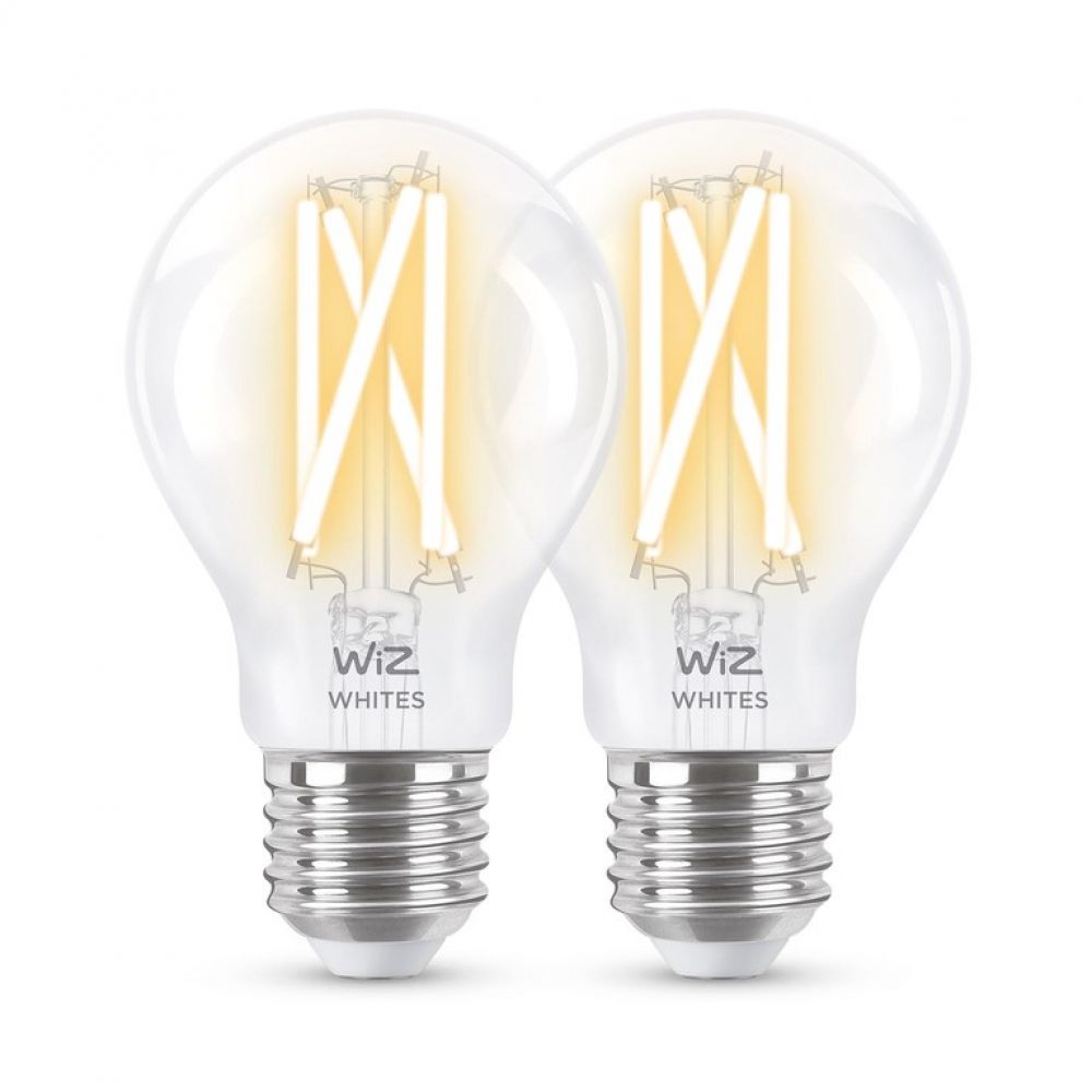 Philips WiZ Warm to Daylight White ES-E27mm 7 watt Clear Dimmable Tunable Colour Selectable 2700-6500k Smart GLS LED Bulb