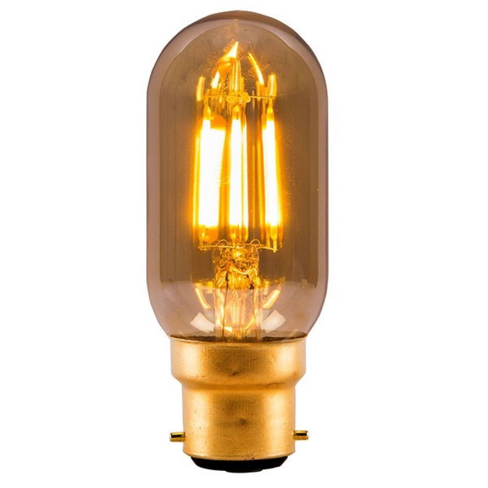 Bell 01438 4 watt BC-B22mm Vintage Tubular Amber LED Light Bulb