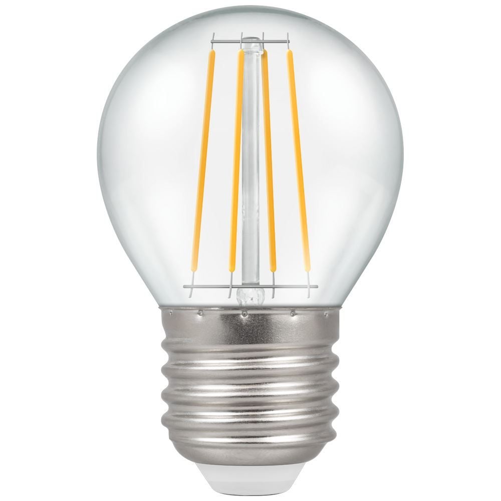 Crompton 7239 5 watt ES-E27mm Clear Dimmable Filament LED Golfball Light Bulb