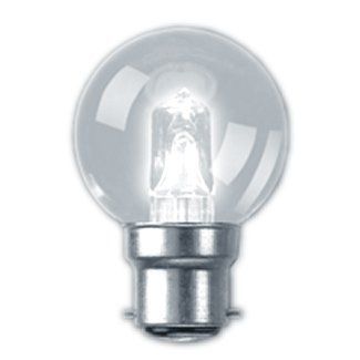 30 watt BC-B22 Clear 45mm Energy Saving Halogen Golf Ball Light Bulb