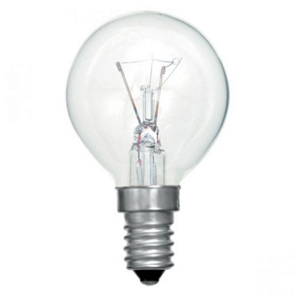 100x 25 watt SES-E14mm Incandescent Clear Golfball Light Bulb