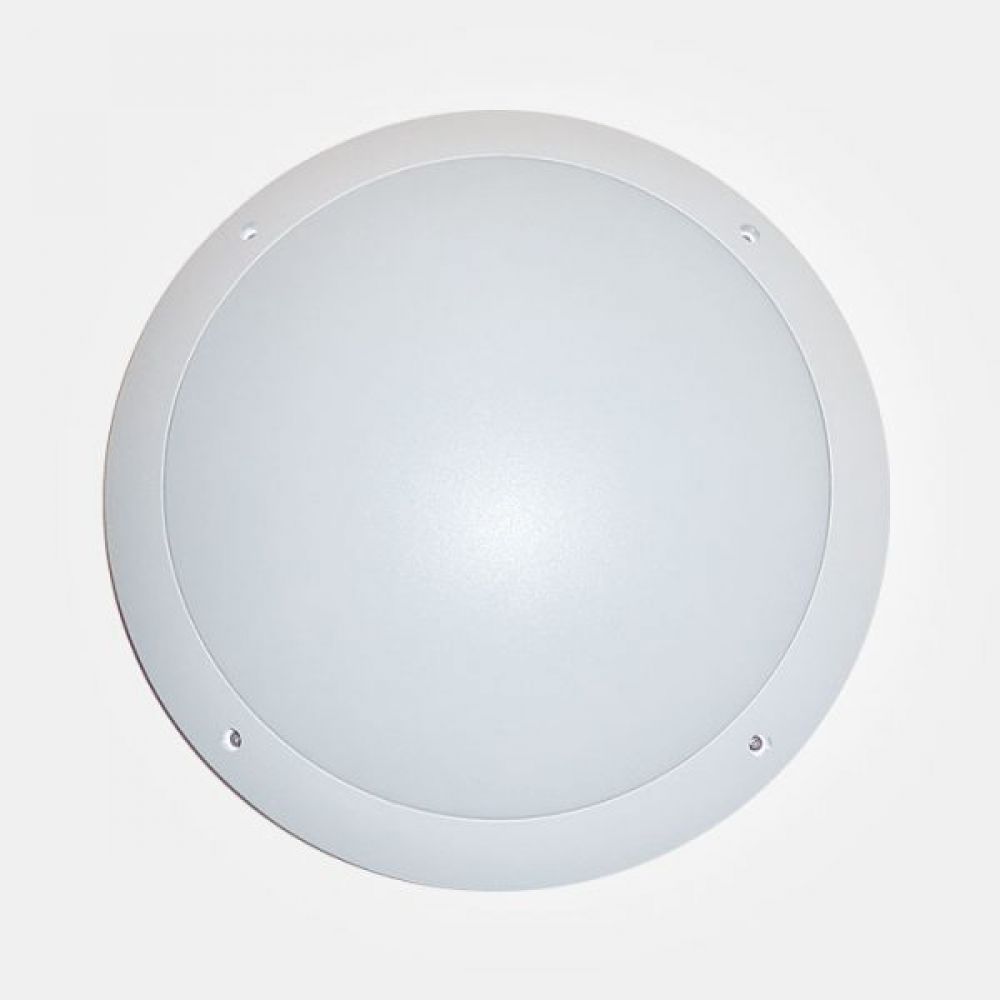 Eterna SHFULLMWWH White 12 watt Outdoor LED Bulkhead With Sensor