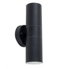Black Outdoor IP44 Rated GU10 Up Down Wall Light Fitting