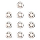 10 Pack of Stainless Steel 40mm Warm White Decking Lights 18924