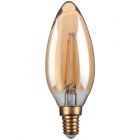 Kosnic LED 4W SES Antique Warm White Gold Candle Filament Bulb