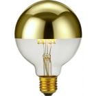 6.5 watt ES-E27mm Screw Cap 95mm Dimmable Crown Gold Top Reflector Globe LED