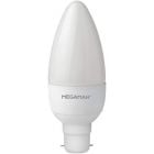 Megaman 143314E 4.9 watt Opal BC-B22 LED Candle Bulb