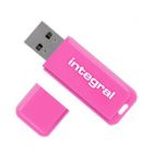 Integral Pink 8GB USB Flash Drive - USB Stick