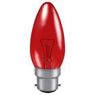 Crompton FIRCAN40BC 40 watt BC-B22mm Amber/Red Fireglow Candle Light Bulb