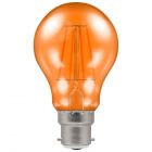 Orange Coloured Traditional GLS Light Bulb