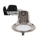 Satin Nickel Fire Rated Fixed GU10 Downlight Fitting