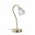 Antique Brass Swan Neck Touch Table Lamp with Frosted Glass Shade