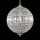 Iconic Mancunia K9 Crystal Chrome Globe Ceiling Light Fitting