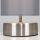 Francis Touch Table Lamp in Brushed Chrome with Grey Shade 23641