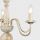 Gothica Flemish Style Distressed White 5 Way Ceiling Light