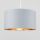 Reni XL 25364 Pendant Warm Grey Drum Shade With Gold Inner