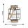Pack of 2 IP44 Outdoor Solar Powered Caged Jars with Decorative Filament Bulbs