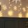 7x IP44 Rated Warm White LED Snowflake Multi Drop Curtain Lights