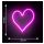 Pink Heart LED Neon Style Wall Light
