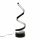 Infinity LED Single Twist Touch Table Lamp In Matte Black (26278)