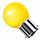 Crompton ROU15YBC-GLZ 15 watt BC-B22 Yellow Golfball Light Bulb