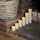 6 Battery Flickering Wax Pillar Candles