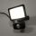 Eterna FLD10PIRBK 10 watt IP44 Rated Black LED Floodlight With PIR Sensor