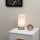 Francis Satin Nickel Touch Table Lamp With White Shade 20129