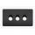 Knightsbridge Screwless 3G 2-Way 10-200W Matt Black Trailing Edge Dimmer - Chrome Caps