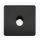Knightsbridge Screwless 1G 2-Way 10-200W Matt Black Trailing Edge Dimmer - Chrome Cap