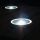 Set Of 4 Solar Powered Outdoor Round Decking Lights SS90545