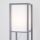 Struttura Wooden Shelving Unit Floor Lamp With Fabric Shade In Grey 23582