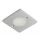 Targa 12v Square Silver Under Cabinet LED Light Fitting Cool White 4000k
