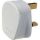 White 13A 3 Pin Plug Fused 13A to BS1363