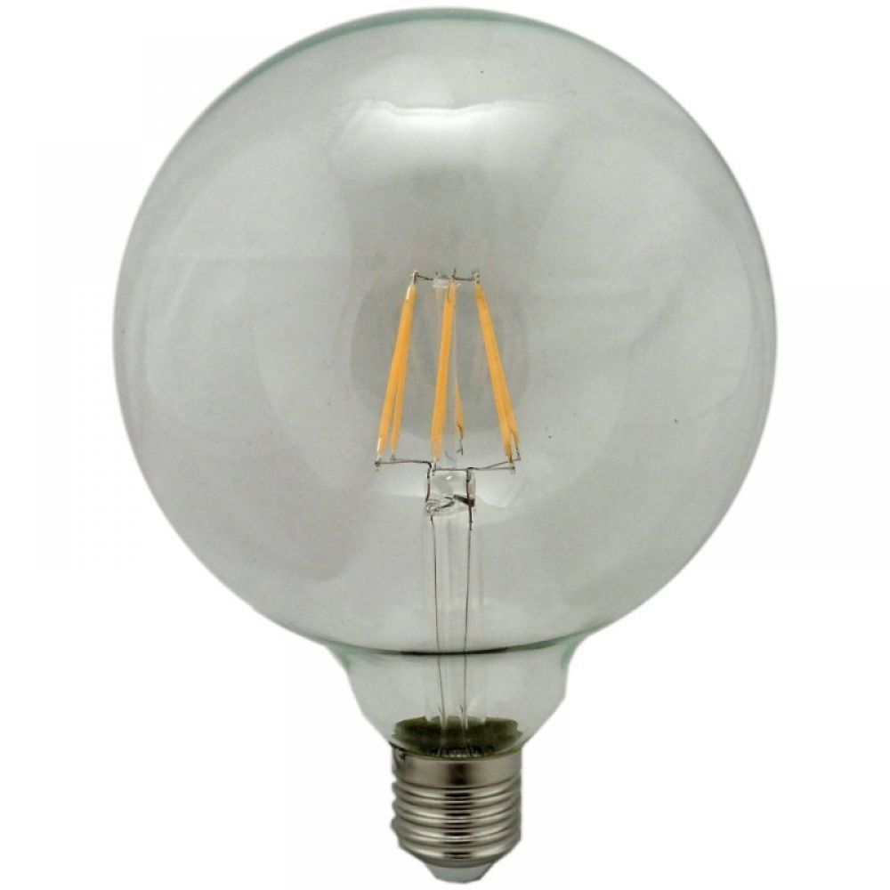 G125 125mm 6 watt ES-E27mm Dimmable LED Filament Globe Light Bulb