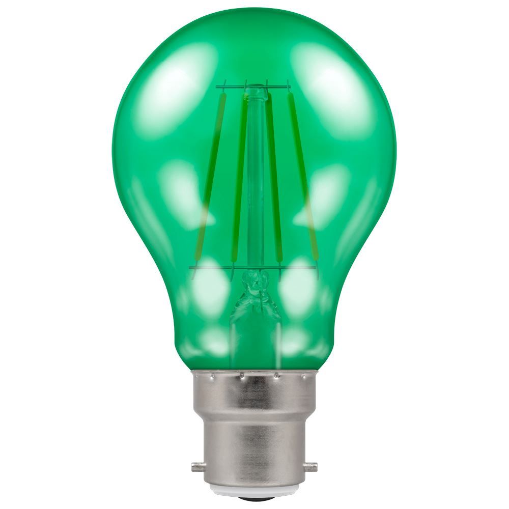 Crompton 13674 4.5 watt BC-B22mm Green Harlequin LED GLS Light Bulb