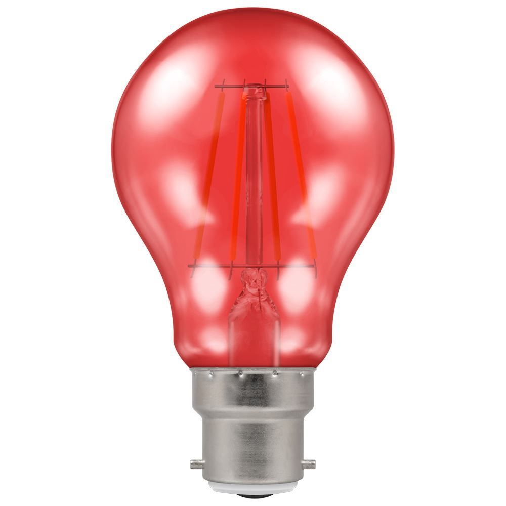 Crompton 13759 4.5 watt BC-B22mm Red Harlequin LED GLS Light Bulb